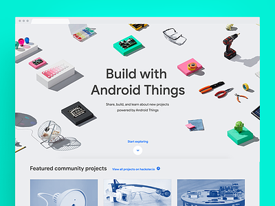 Android Things Site android creativedirection maker playful simple website