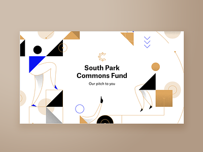 South Park Commons Pitch Deck Title Slide abstract keynote presentation presentation design simple visual design