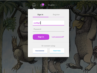 A Song of Sing-in and Register form register sign in web