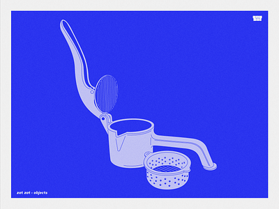 zat zat • objects design illustration linocut postcard vector