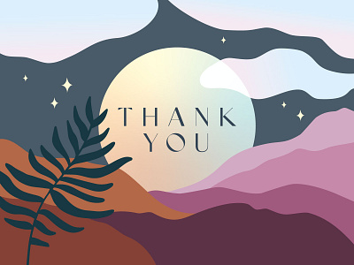 Seasonal Thank You Card Design #2 art art direction artist creative direction design graphic design illustration thank you card vector