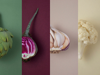 Minimal Photo Collection art direction colours minimal monochromatic photography vegetables