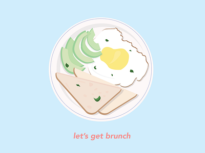 Brunch Illustration breakfast brunch design flat food graphic design illustration vector