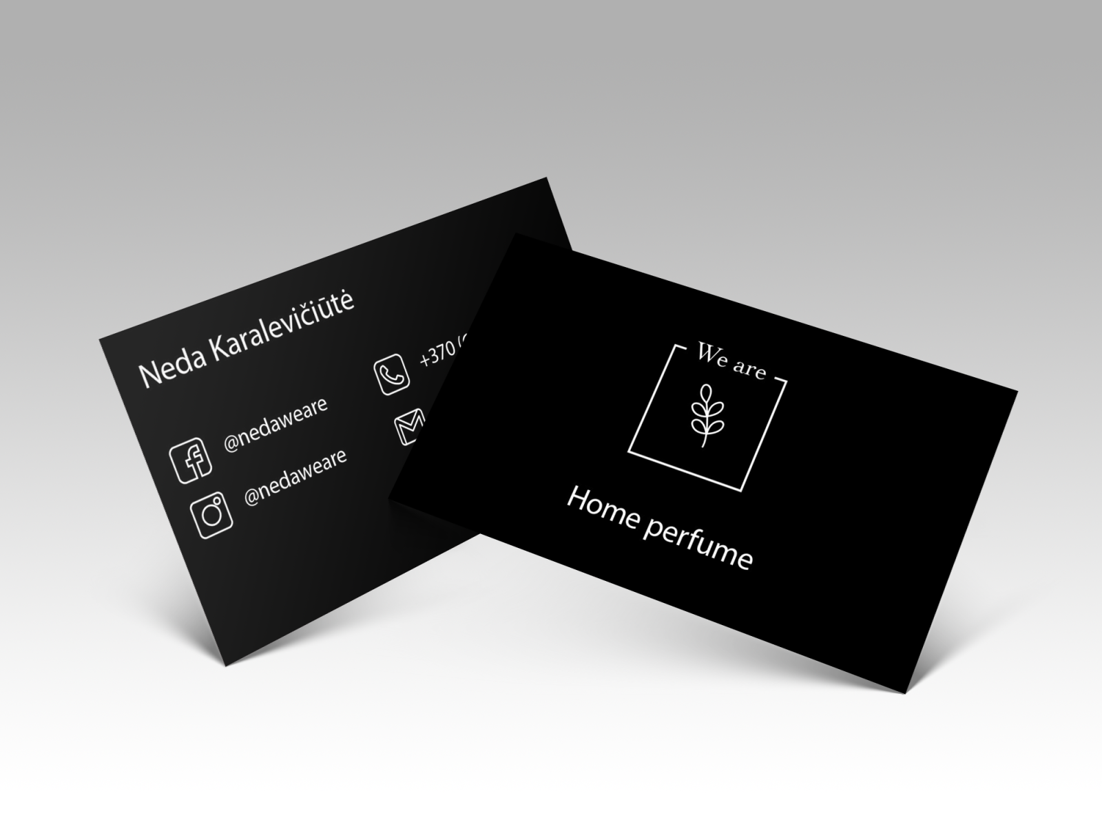 Business card and logo design by Aurelija Buikutė on Dribbble For Freelance Business Card Template