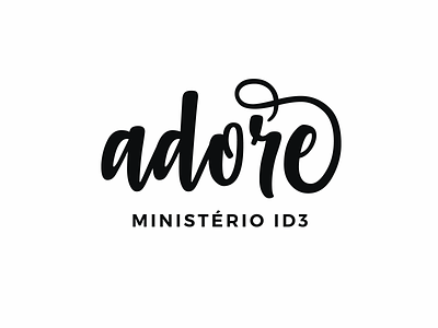 Adore | Ministério ID3 Logo church design graphic design logo logomark logotipo logotype marca mark