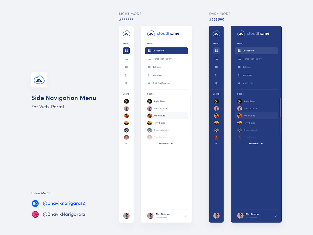Side Navigation designs, themes, templates and downloadable graphic ...