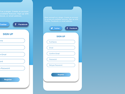 Sign Up Page daily ui daily ui 001 daily ui challange mobile sign up sketch