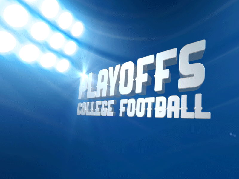 Playoff (Animated) after effects animated college football gif light playoff stadium