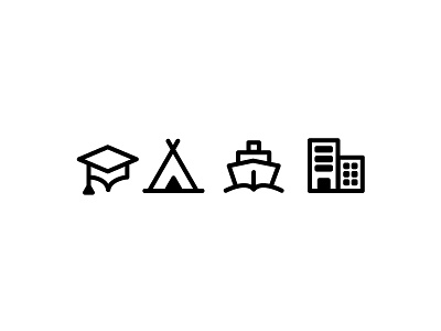 Sst Icons accommodation camp charter icon school