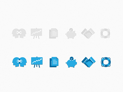 Business Icons doc icon illustration knowledge marketing network profit support vector