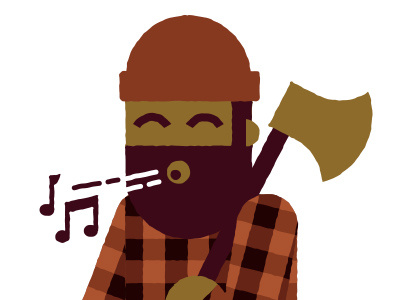 Whistle - WIP flannel forest illustration lumberjack music whistle woods