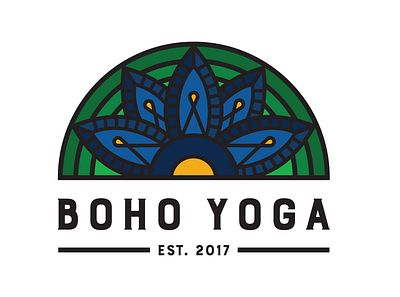 Boho Yoga Logo and Website design brand design logo design web design