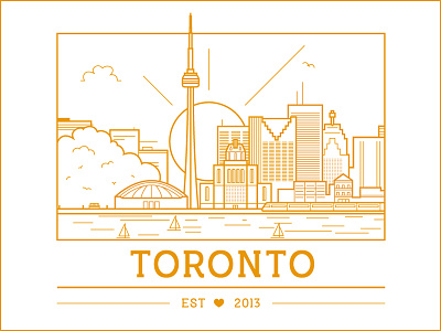 Toronto city illustration rebound toronto