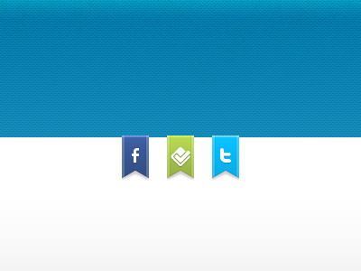 Social Ribbons facebook foursquare icons ribbon ribbons social twitter web