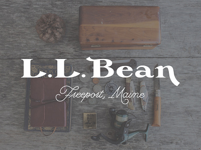 L.L. Bean logo adventure identity lettering logo outdoors rebrand retail typography