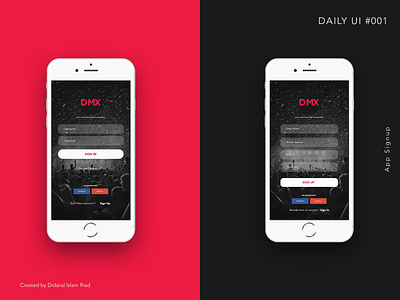 Daily UI #001 Sign Up