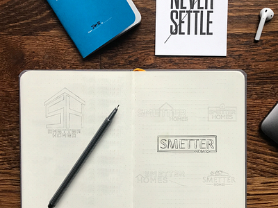 SMETTER HOMES Identity Design branding identity design logo omaha