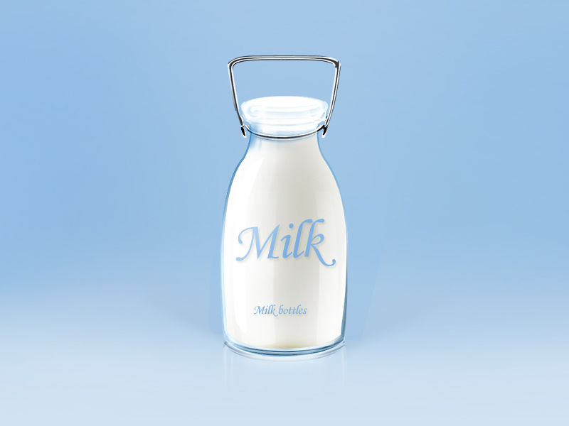 Milk bottles by busywait on Dribbble