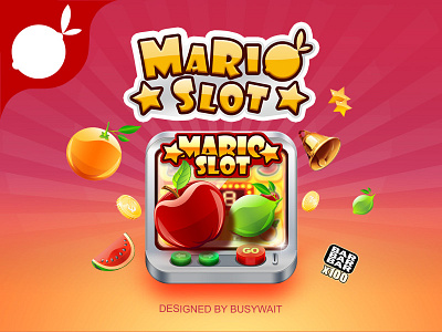 "Mari Slot" game icon design（2014） app busywait icon logo ui