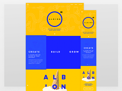 Albion creative design designer digital freelance freelancer interactive interactive design ui ux web design