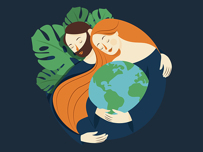 Earth Day 2022 abhishek paste design earthday google illustration leafs mother nature rebound vector