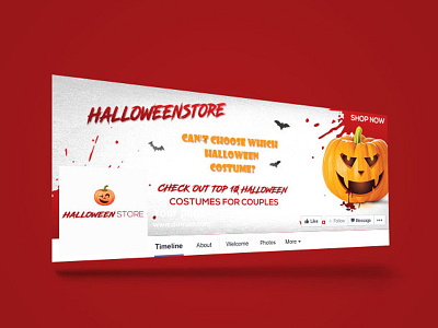 Halloween Social Media Cover Design add design banner beautiful creative facebook facebook cover halloween professional twitter