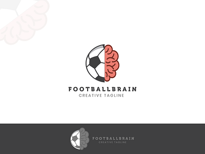 Football brain logo