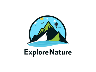 Explore Nature air clean elite explore nature film health high internet landscape line logo mark meditation mind mountain nature nature logo plane relax reservation