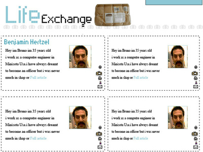 Life exchange gui design