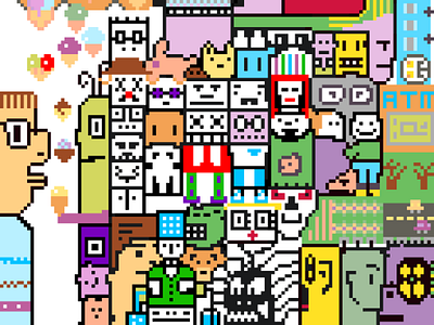 Pixel icecream machinepuzzle design