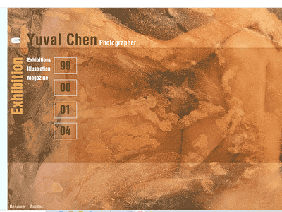 Yuval Chen - photographer website conceptual art design interactive design website design