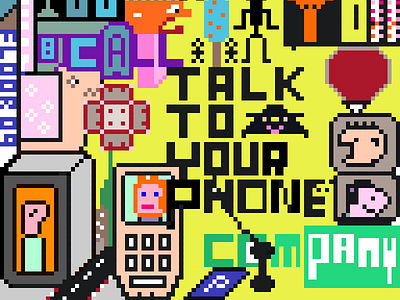 Talk to your phone company :central services PIxel Art phoneservices pixel pixelart