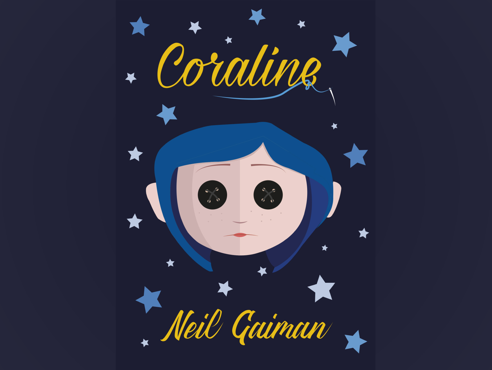 Coraline - book cover by Julia on Dribbble