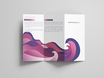 Leaflet abstract branding design leaflet leaflet design vector wave