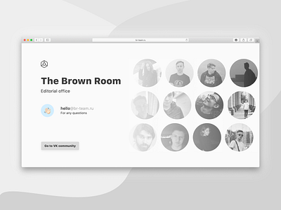 The Brown Room Team Site design ui ux web website