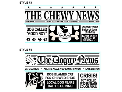 Dog Newspaper Designs 3of3 arrrggghhh cute dogs humor pets pettoy productdesign puppy vinyl vinyltoy