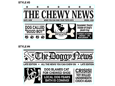 Dog Newspaper Designs 3of3