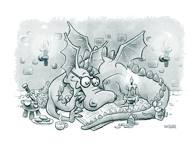 For SCBWI: Adventure Reading  Dragon