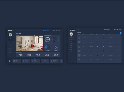 Smart home ui app design ui ux web website