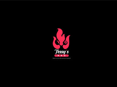 tessy bbq branding design logo