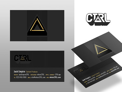 CTRL Business Card branding business card card logo