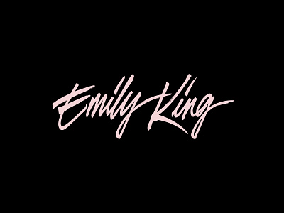 Emily King Logo branding custom lettering lettering lettering logo logo logo design logos logotype