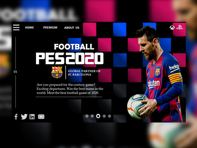 LIONEL MESSI WEB DESIGN