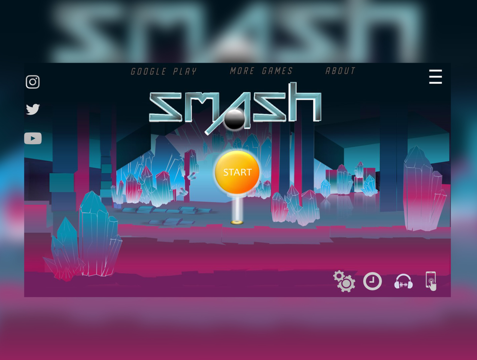 Interface Smash Hit Cave 2020 by Matheusz Freitas on Dribbble