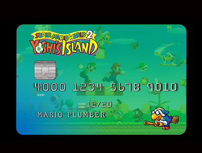 Interface Concept Credit Card Yoshi s Island Super Mario 2