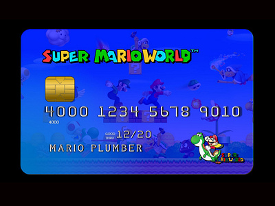 Interface Concept Credit Card Super Mario World 1