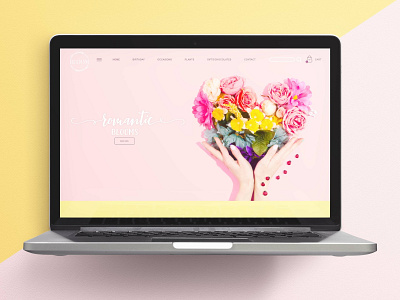 Bloom Landing Page branding design floral illustration web web design