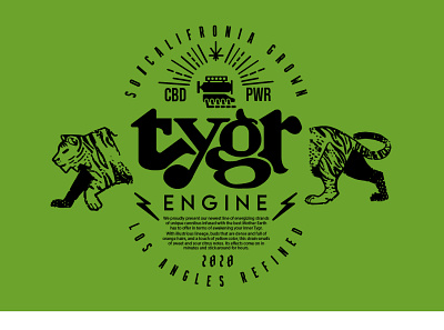 Tygr Logo Hero branding cannabis design design energy exploratory graphic art icon iconography illustration lightning logo photoshop tiger type art typography vector vintage
