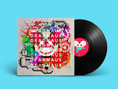 Vinyl Record Deadmau5 Mockup asset branding design exploratory flat logo typography