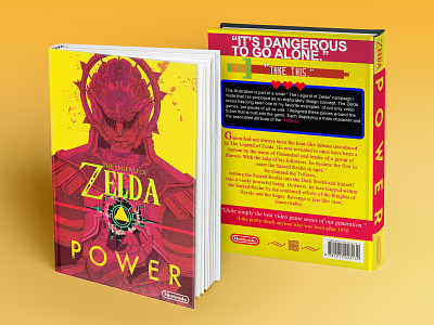 Zelda Hardcover Book Mockup branding design exploratory fantasy illustration typography